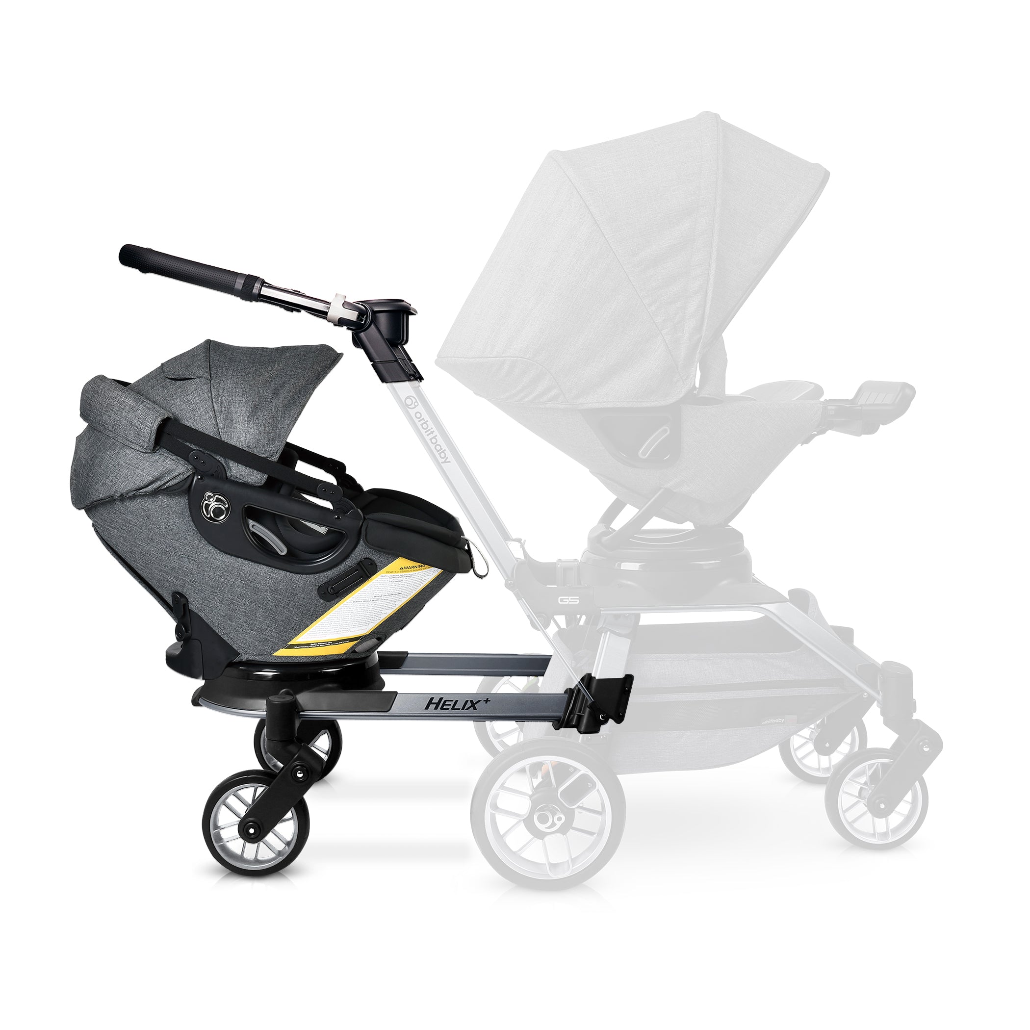 double stroller with car seat included Orbit Baby