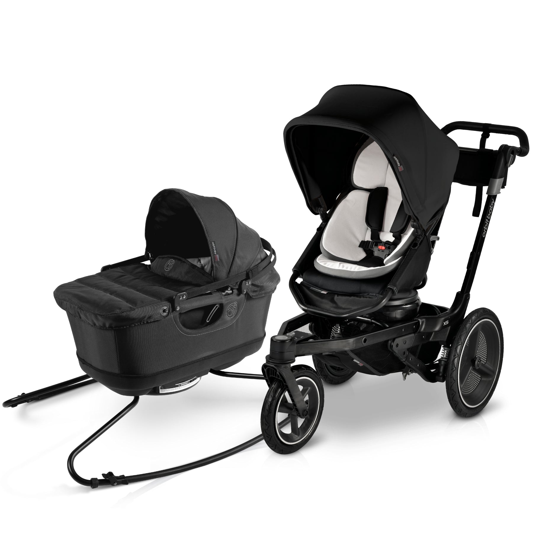 travel bassinet stroller Orbit Baby Jog & Lounge Travel System