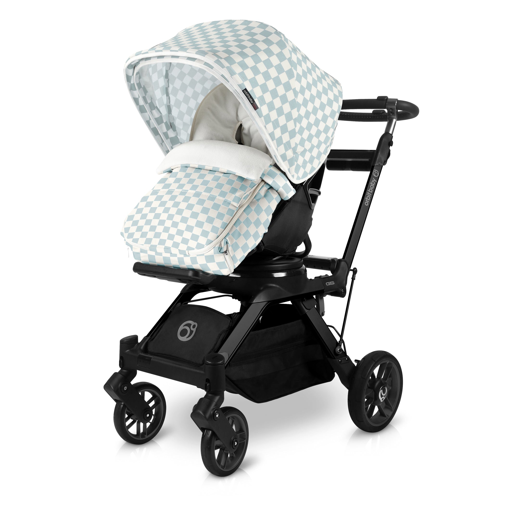 jogging stroller footmuff Orbit Baby Stroller Footmuff in Checkered Surf Spray