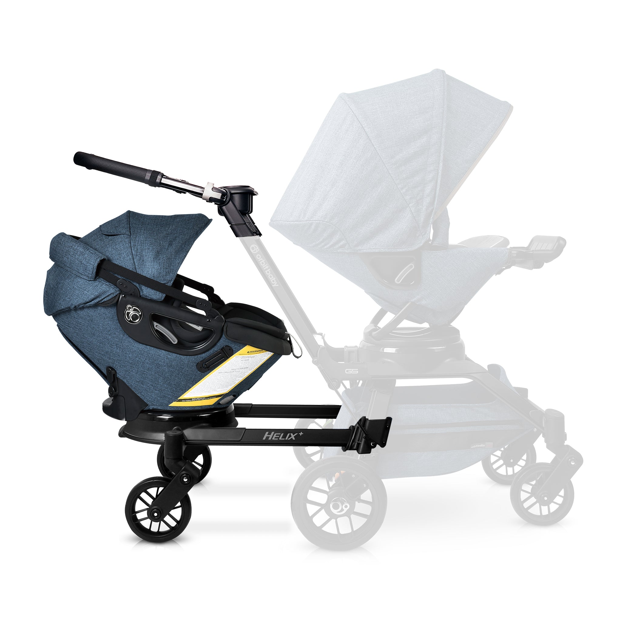 double stroller infant car seat Orbit Baby