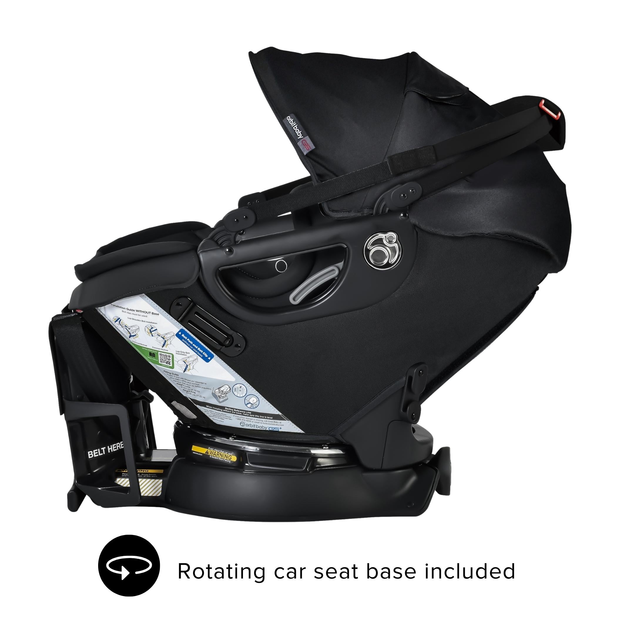 Orbit Baby M+ Stroll & Ride Travel System Black Luxe / Black / Mélange Flax