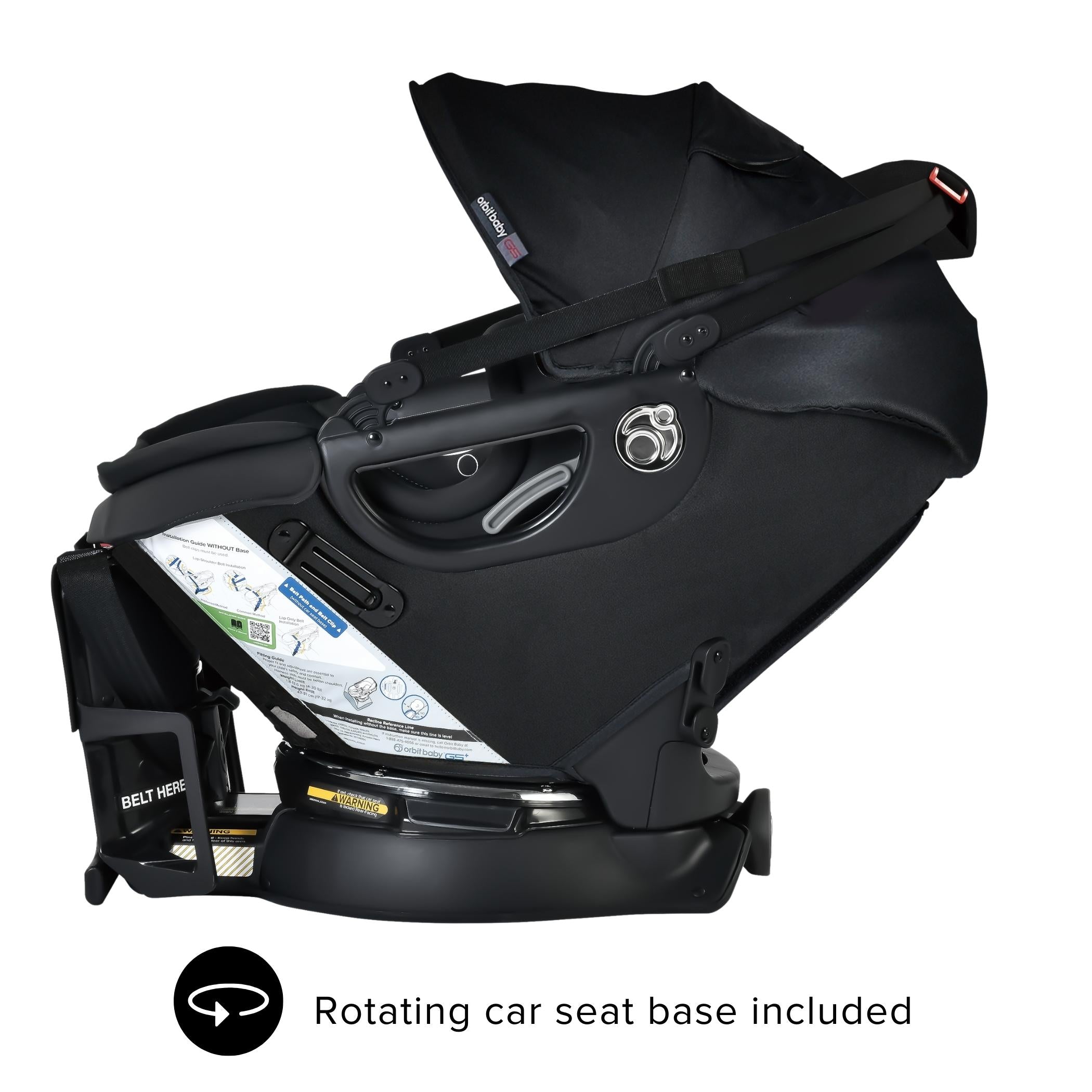Orbit Baby M+ Stroll & Ride Travel System Black Luxe / Black / Mélange Flax