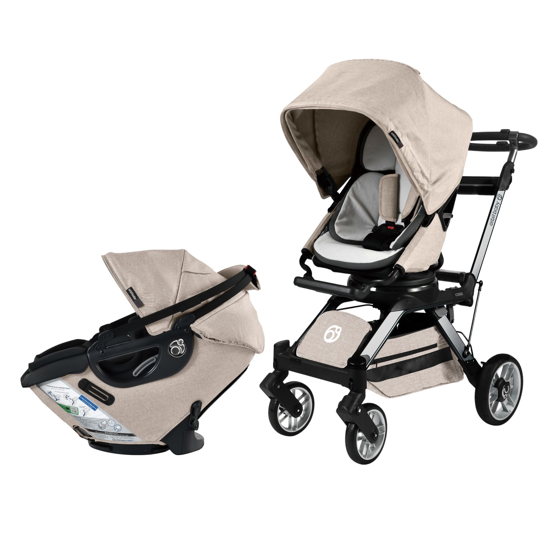 Orbit Baby Stroll & Ride Travel System - Stroller & Carseat Combo