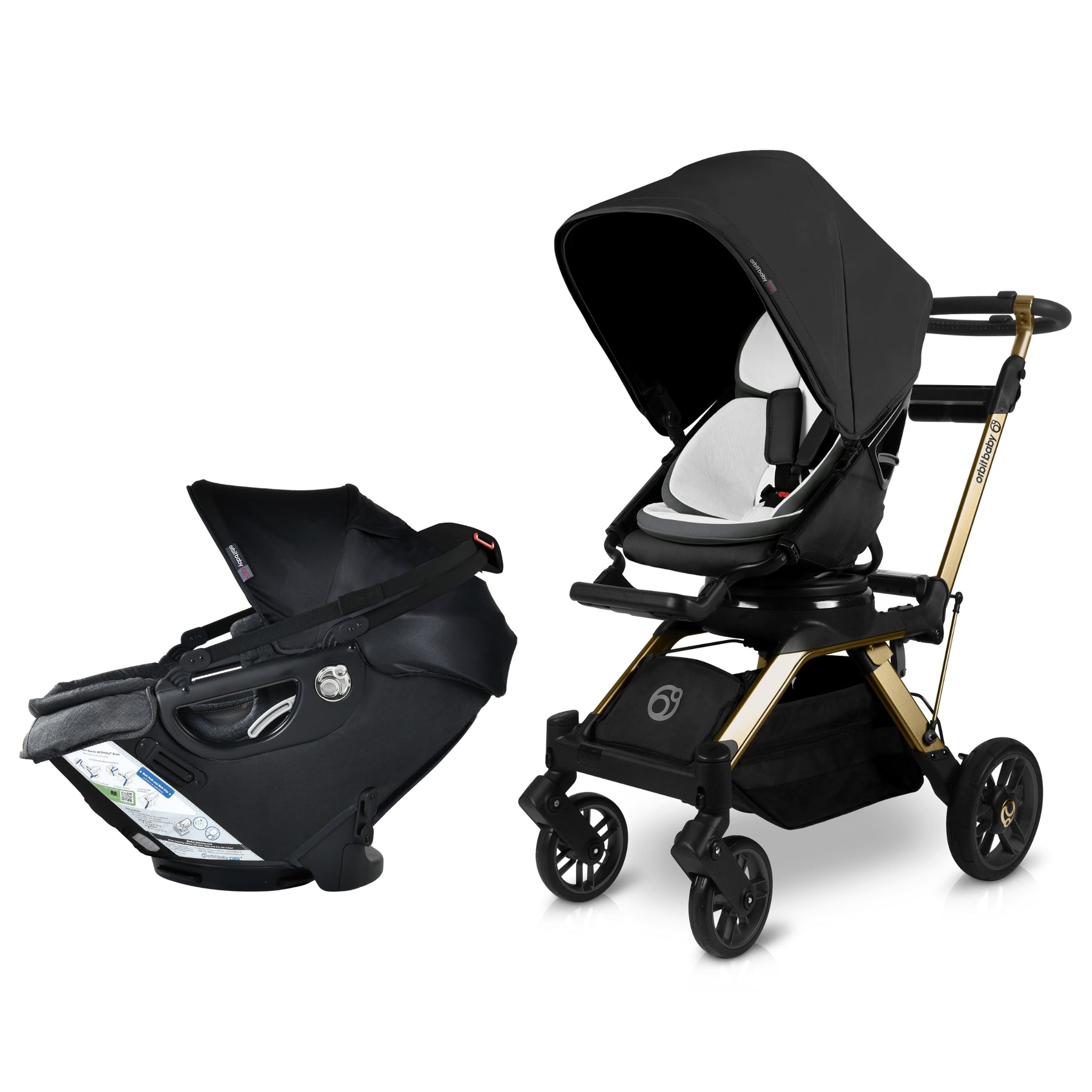 Orbit Baby Stroll & Ride Travel System - Stroller & Carseat Combo