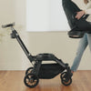 The Orbit Baby Stroller Seat being docked onto the G5 Stroller SmartHub