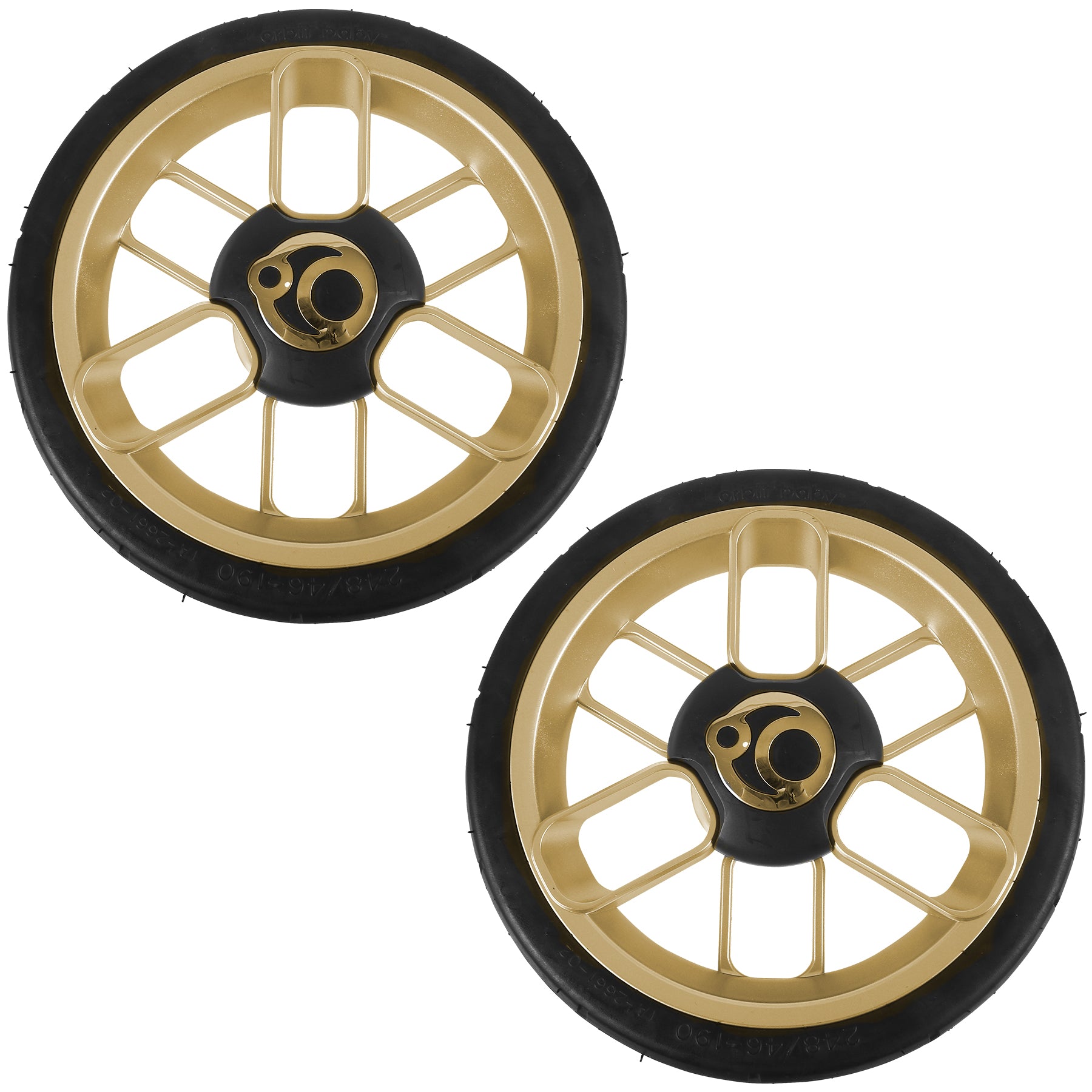 G5 Stroller Rear Wheels with Gold Rim and Gold Hub – Orbit Baby
